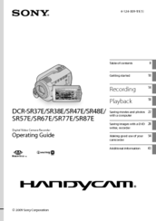 Sony Handycam Dcr Sr47 User Manual
